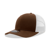 Decky Mid Prof 6Panel Cotton Trucker 6021 BRN/WHT Primary