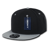 Decky Retro Fitted Caps RP1 BLK/GRY Primary