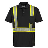 Portwest Iona Plus Polo Shirt S/S F140 BLACK Primary
