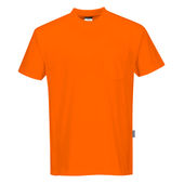 Portwest Non-Ansi Cotton Blend T-Shirt S577 ORANGE Primary