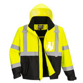 Portwest Hi-Vis Premium Bomber Jacket US364 YELLOW/BLACK Primary