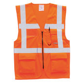Portwest Berlin Executive Hi-Vis Vest US476 ORANGE Primary