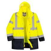 Portwest 5In1 Hi-Vis Executive Jacket US768 YELLOW/NAVY Primary