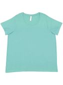 LAT Sportswear Ladies Curvy Fine Jersey Tee SALTWATER Primary