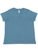 LAT Sportswear Ladies Curvy Fine Jersey Tee BERMUDA BLACKOUT Primary