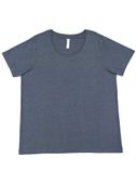 LAT Sportswear Ladies Curvy Fine Jersey Tee VINTAGE DENIM Primary