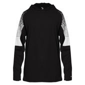 Badger Lineup Youth Hood Tee 221100 BLACK/BLACK LINEUP Primary