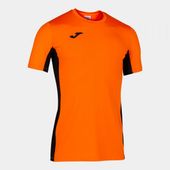 Joma Mens Superliga Tshirt Short Sleeve 101469 ORANGE-BLACK Primary