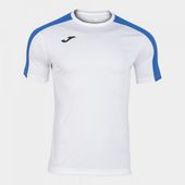 Joma Mens/Boys Academy Tshirt Short Sleeve 101656 WHITE-ROYAL Primary