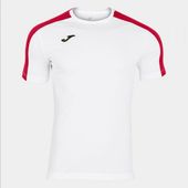 Joma Mens/Boys Academy Tshirt Short Sleeve 101656 WHITE-RED Primary