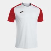 Joma Mens/Boys Academy IV Short Sleeve Tshirt 101968 WHITE-RED Primary