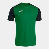 Joma Mens/Boys Academy IV Short Sleeve Tshirt 101968 GREEN-BLACK Primary