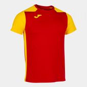 Joma Mens/Boys Record II Short Sleeve Tshirt 102223 RED-YELLOW Primary