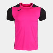 Joma Mens/Boys Record II Short Sleeve Tshirt 102223 PINK FLUOR-BLACK Primary