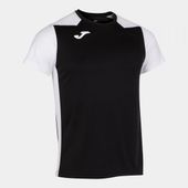 Joma Mens/Boys Record II Short Sleeve Tshirt 102223 BLACK-WHITE Primary