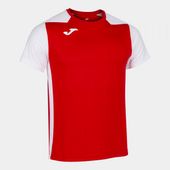 Joma Mens/Boys Record II Short Sleeve Tshirt 102223 RED-WHITE Primary