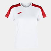 Joma Womens/Girls Academy Short Sleeve Tshirt 901141 WHITE-RED Primary