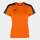 Joma Womens/Girls Academy Short Sleeve Tshirt 901141 ORANGE-BLACK Primary