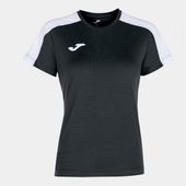 Joma Womens/Girls Academy Short Sleeve Tshirt 901141 BLACK-WHITE Primary