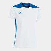 Joma Womens Championship VI Short Sleeve Tshirt 901265 WHITE-ROYAL Primary