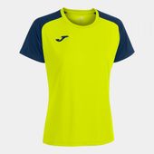 Joma Womens Academy IV Short Sleeve Tshirt 901335 YELLOW FLUORINE Primary