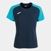 Joma Womens Academy IV Short Sleeve Tshirt 901335 NAVY Primary