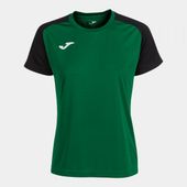 Joma Womens Academy IV Short Sleeve Tshirt 901335 GREEN-BLACK Primary