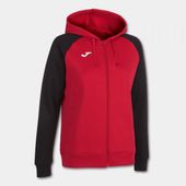 Joma Womens Academy IV Zip Up Hoodie 901336 RED-BLACK Primary