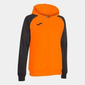 Joma Womens Academy IV Zip Up Hoodie 901336 ORANGE-BLACK Primary