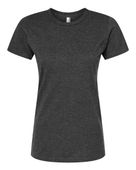 Tultex Women's Premium Cotton Blend T-Shirt 542 BLACK HEATHER Primary
