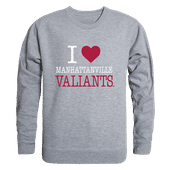 W Republic I Love Crewneck Manhattanville College Valiants 552-454