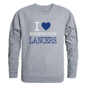 W Republic I Love Crewneck Worcester State Lancers 552-478