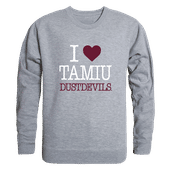 W Republic I Love Crewneck Texas A&M International Dustdevils 552-491