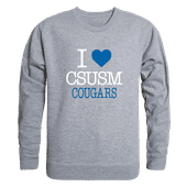 W Republic I Love Crewneck Cal State San Marcos Cougars 552-506