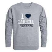 W Republic I Love Crewneck Carroll University Pioneers 552-508