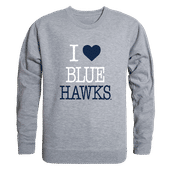 W Republic I Love Crewneck Dickinson State Blue Hawks 552-514