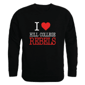 W Republic I Love Crewneck Hill College Rebels 552-523