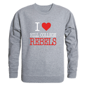 W Republic I Love Crewneck Hill College Rebels 552-523