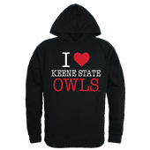 W Republic I Love Hoodie Keene St College Owls 553-453