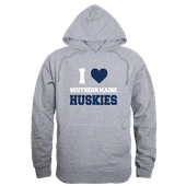 W Republic I Love Hoodie Southern Maine Huskies 553-459