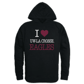 W Republic I Love Hoodie University Of Wisconsin-La Crosse Eagles 553-477