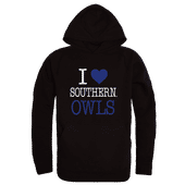 W Republic I Love Hoodie Southern Connecticut Owls 553-490
