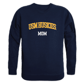W Republic Mom Crewneck Southern Maine Huskies 564-459