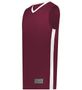 MAROON/WHITE