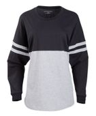 Boxercraft Ladies Pom Pom Jersey BW3514 BLACK/OXFORD Primary