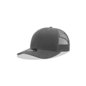 Decky Youth 6 Panel Mid Profile Structured Cotton Trucker 5019 CHARCOAL Primary