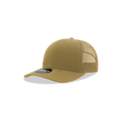 Decky Youth 6 Panel Mid Profile Structured Cotton Trucker 5019 KHAKI Primary