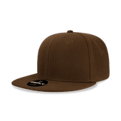 Decky 6 Panel High Profile Structured Acrylic/Polyester Snapback 6020 BROWN Primary