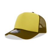 Decky 5 Panel Mid Profile Structured Foam Trucker 6025 BRN/GLD/BRN Primary
