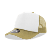 Decky 5 Panel Mid Profile Structured Foam Trucker 6025 KHA/WHT/KHA Primary